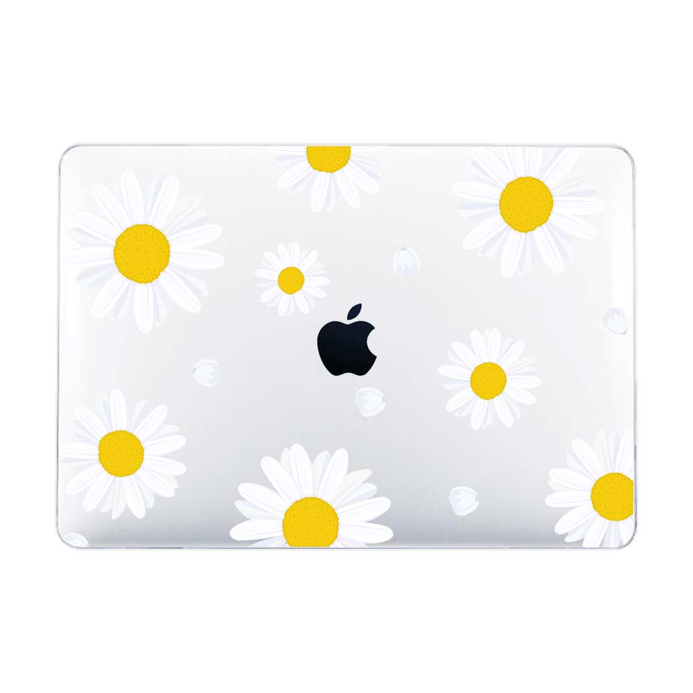 [Ready] White Daisies Flower Macbook Case / CASE MACBOOK Frosted Pro 14 inch M2 M3 M4