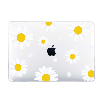 [Ready] White Daisies Flower Macbook Case / CASE MACBOOK Frosted Pro 14 inch M2 M3 M4