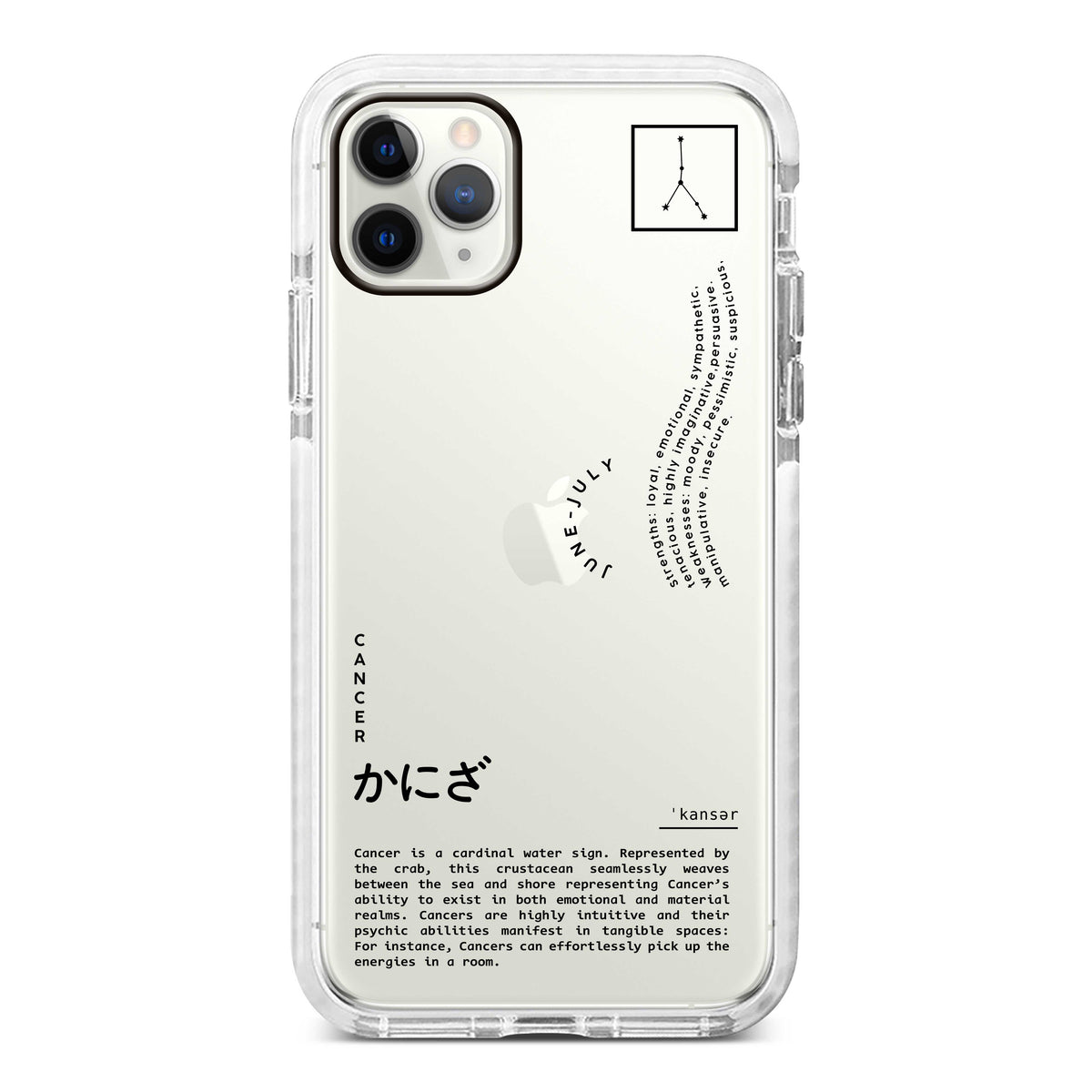 [Ready] Zodiac Personality Cancer Hybrid Crystal Case Samsung S21 FE