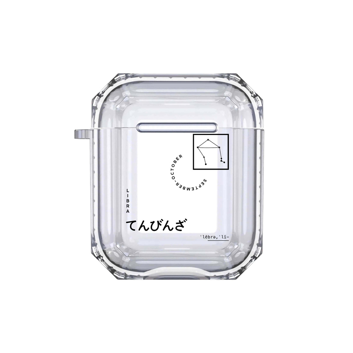 [Ready] Zodiac Personality Airpods or Earbuds Case / Libra / Airpods Basic (Impact Slim (TPE Black)