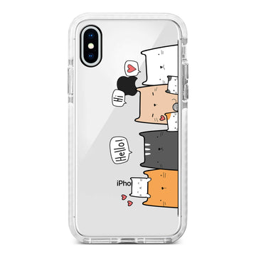 Case Cat CAT-26 / Hybrid Rubber Case V3 iPhone 7+ 8+ Black